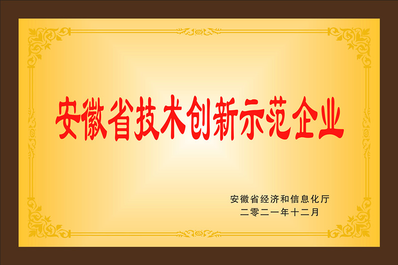 安徽省技術創新示范企業